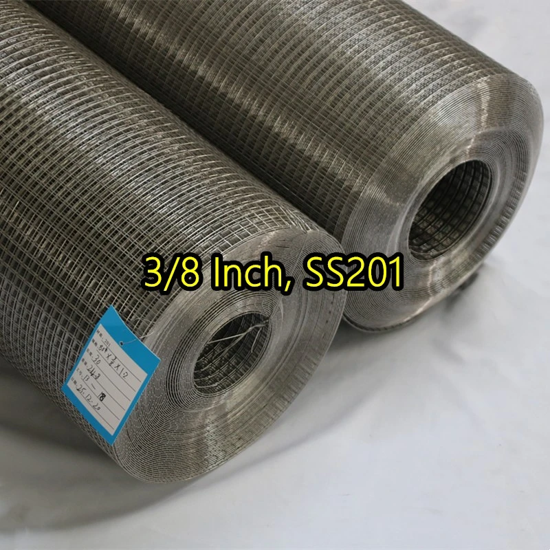 Сваренная проволочная сетка SS201 толщиной 3/8 дюйма