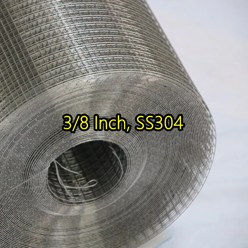 Сваренная проволочная сетка SS304 толщиной 3/8 дюйма