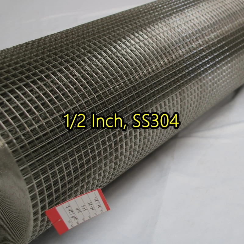 Сваренная проволочная сетка SS304 толщиной 1/2 дюйма