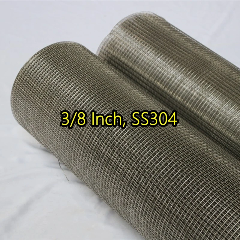 Сваренная проволочная сетка SS304 толщиной 3/8 дюйма