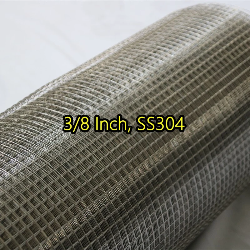 Сваренная проволочная сетка SS304 толщиной 3/8 дюйма