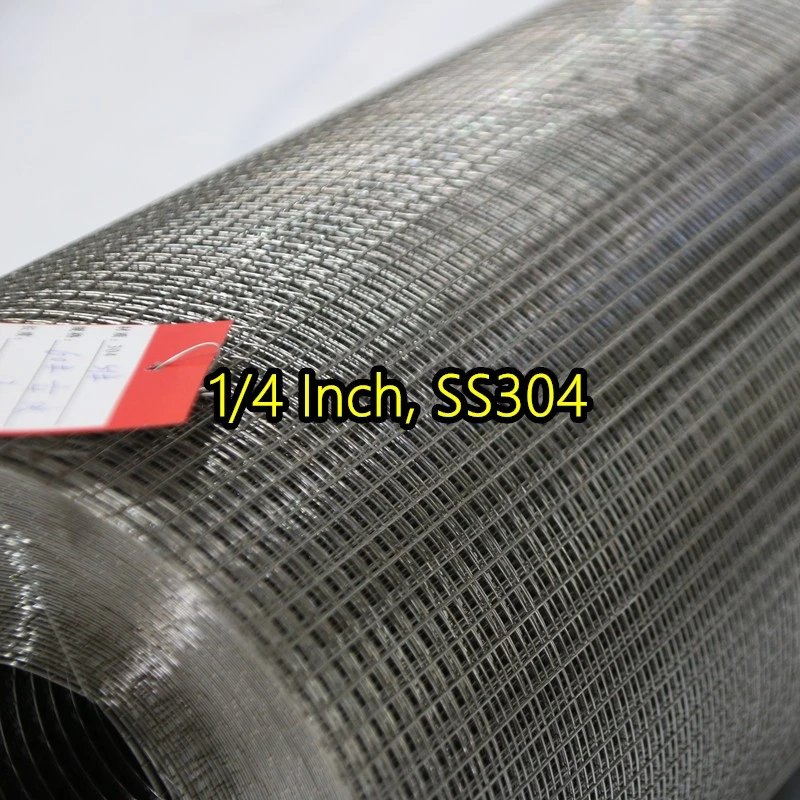 Сваренная проволочная сетка SS304 толщиной 1/4 дюйма