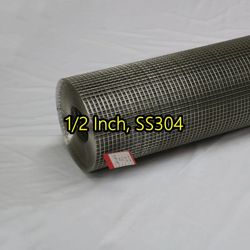 Сваренная проволочная сетка SS304 толщиной 1/2 дюйма