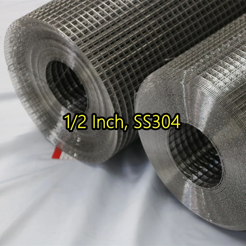 Сваренная проволочная сетка SS304 толщиной 1/2 дюйма