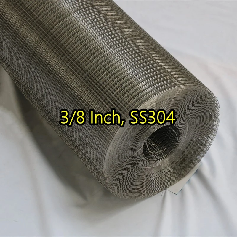 Сваренная проволочная сетка SS304 толщиной 3/8 дюйма