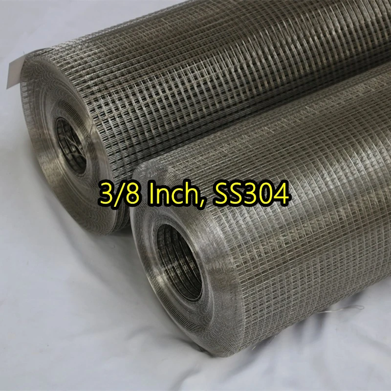 Сваренная проволочная сетка SS304 толщиной 3/8 дюйма