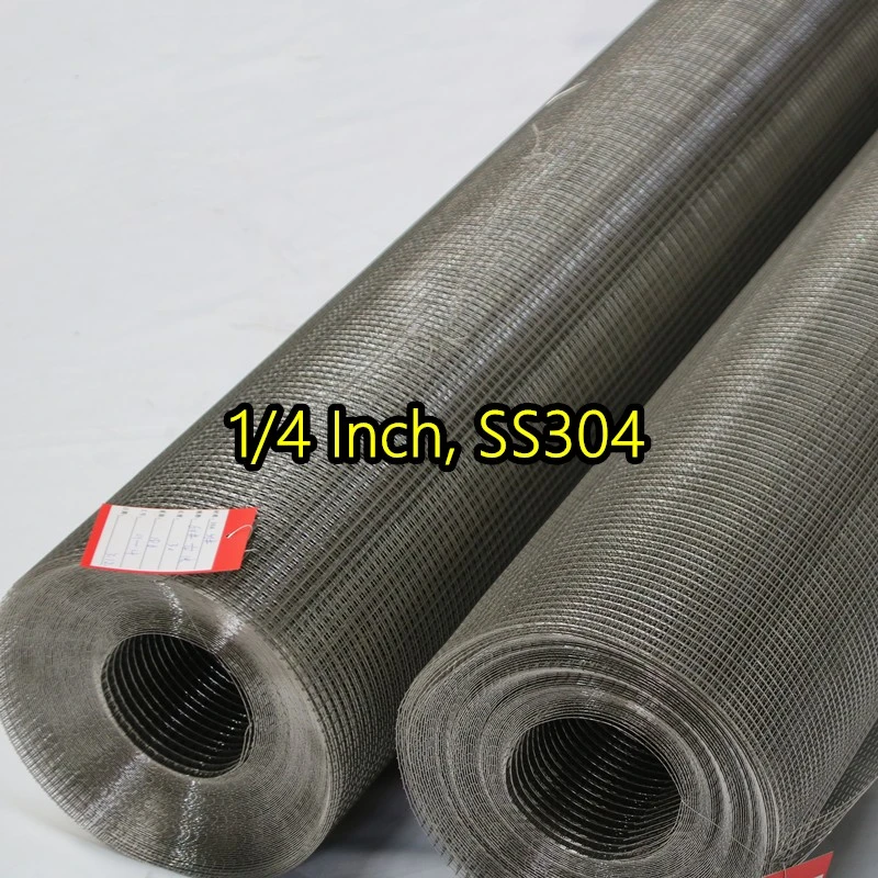 Сваренная проволочная сетка SS304 толщиной 1/4 дюйма